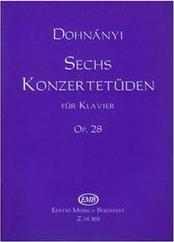 DOHNANYI - SIX CONCERT ETUDES OP.28 BUDAPEST