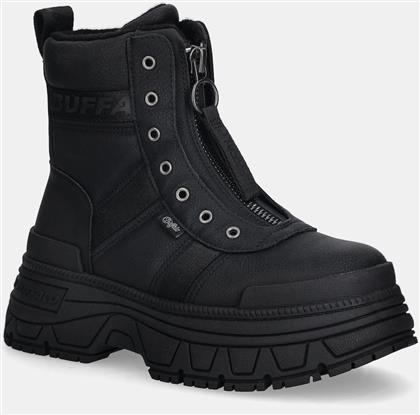 ΜΠΟΤΑΚΙΑ FUSION FRONT ZIP ΧΡΩΜΑ: ΜΑΥΡΟ, 1270130-BLK BUFFALO