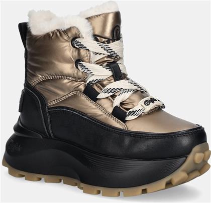 ΜΠΟΤΕΣ ΧΙΟΝΙΟΥ MANHATTEN LACE UP PUFFED ΧΡΩΜΑ: ΧΡΥΣΑΦΙ, 1622622-GLD BUFFALO