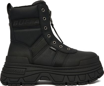 ΜΠΟΤΙΝΙΑ FUSION FRONT ZIP 1270130 ΜΑΥΡΟ BUFFALO