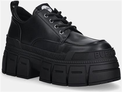 ΚΛΕΙΣΤΑ ΠΑΠΟΥΤΣΙΑ GOSPHER LACE UP CS BS ΧΡΩΜΑ: ΜΑΥΡΟ, 1430025-BLK BUFFALO