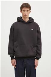 ΜΠΛΟΥΖΑ BASIC PULLOVER HOOD ΧΡΩΜΑ: ΜΑΥΡΟ, ΜΕ ΚΟΥΚΟΥΛΑ, BG243203 BUTTER GOODS