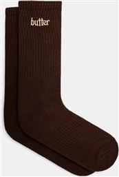 ΚΑΛΤΣΕΣ BASIC SOCKS ΧΡΩΜΑ: ΚΑΦΕ, BG243910 BUTTER GOODS