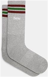 ΚΑΛΤΣΕΣ STRIPE SOCKS ΧΡΩΜΑ: ΓΚΡΙ, BG243912 BUTTER GOODS