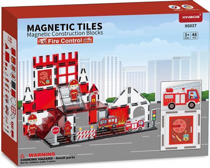 BW MAGNETIC TILES ΠΥΡΟΣΒΕΣΤΙΚΗ FIRE CONTROL 48ΤΜΧ (X6037)