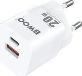 MAINS CHARGER CDA156 20W MINI WALL CHARGER USB-C USB-A BWOO