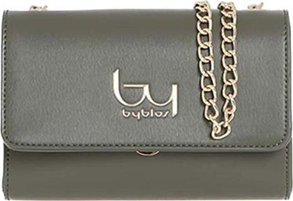 ΓΥΝΑΙΚΕΙΑ ΤΣΑΝΤΑ ΩΜΟΥ/CROSSBODY ''OLIVIA SAFFIANO'' - BYBS09A01F ΛΑΔΙ BY BYBLOS