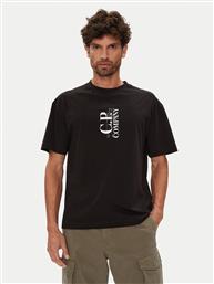 T-SHIRT 19CMTS092A005100W ΜΑΥΡΟ REGULAR FIT C P COMPANY