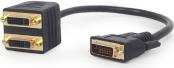 A-DVI-2DVI-01 PASSIVE DVI-D MALE TO DUAL DVI FEMALE SPLITTER CABLE 0.3M BLACK CABLEXPERT από το e-SHOP