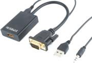 A-VGA-HDMI-01 VGA TO HDMI ADAPTER CABLE 0.15M BLACK CABLEXPERT