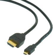 CC-HDMID-15 HDMI MALE TO MICRO D-MALE CABLE WITH GOLD-PLATED CONNECTORS 4.5M BLACK CABLEXPERT από το e-SHOP