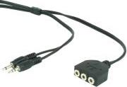 CC-MIC-1 MICROPHONE AND HEADPHONE EXTENSION CABLE 1M CABLEXPERT