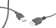 CC-USB2-AMAF-75CM/300-BK USB 2.0 EXTENSION CABLE 0.75M BLACK CABLEXPERT