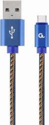 CC-USB2J-AMCM-1M-BL PREMIUM JEANS (DENIM) TYPE-C USB CABLE WITH METAL CONNECTORS 1M BLUE CABLEXPERT