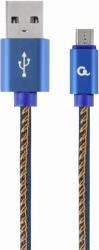 CC-USB2J-AMMBM-1M-BL PREMIUM JEANS (DENIM) MICRO-USB CABLE WITH METAL CONNECTORS 1M BLUE CABLEXPERT