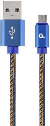 CC-USB2J-AMMBM-2M-BL PREMIUM JEANS (DENIM) MICRO-USB CABLE WITH METAL CONNECTORS 2M BLUE CABLEXPERT