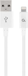 CC-USB2P-AMLM-2M-W 8-PIN CHARGING AND DATA CABLE 2M WHITE CABLEXPERT από το PLUS4U