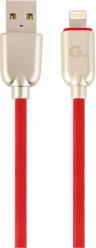 CC-USB2R-AMLM-1M-R PREMIUM RUBBER 8-PIN CHARGING AND DATA CABLE 1M RED CABLEXPERT