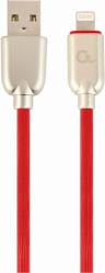 CC-USB2R-AMLM-2M-R PREMIUM RUBBER 8-PIN CHARGING AND DATA CABLE 2M RED CABLEXPERT