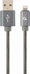 CC-USB2S-AMLM-1M-BG PREMIUM SPIRAL METAL 8-PIN CHARGING AND DATA CABLE 1M METALLIC GREY CABLEXPERT από το e-SHOP