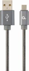 CC-USB2S-AMMBM-2M-BG PREMIUM SPIRAL METAL MICRO-USB CHARGING/DATA CABLE 2M METALLIC GREY CABLEXPERT από το e-SHOP