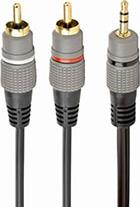 CCA-352-5M 3.5 MM STEREO PLUG TO 2 RCA PLUGS 5M CABLE GOLD-PLATED CONNECTORS CABLEXPERT από το e-SHOP