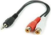 CCA-406 3.5MM PLUG TO 2XRCA SOCKETS STEREO AUDIO CABLE 0.2M CABLEXPERT από το e-SHOP