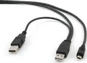 CCP-USB22-AM5P-3 DUAL USB2.0 A TO MINI-USB CABLE 0.9M CABLEXPERT