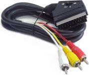 CCV-519-001 BIDIRECTIONAL RCA TO SCART AUDIO VIDEO CABLE 1.8M CABLEXPERT