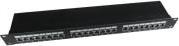 NPP-C524-002 24-PORT SHIELDED CAT.5E 1U 19'' PATCH PANEL BLACK CABLEXPERT