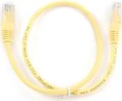 PP12-1.5M/Y YELLOW PATCH CORD CAT.5E MOLDED STRAIN RELIEF 50U PLUGS 1.5M CABLEXPERT