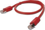PP12-2M/R RED PATCH CORD CAT.5E MOLDED STRAIN RELIEF 50U PLUGS 2M CABLEXPERT