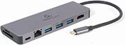 USB TYPE-C 5-IN-1 MULTI-PORT ADAPTER (HUB + HDMI + PD + CARD READER + LAN) CABLEXPERT
