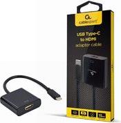 USB TYPE-C TO HDMI ADAPTER CABLE 4K@60HZ 15CM BLACK RETAIL PACK A-CM-HDMIF-04 CABLEXPERT