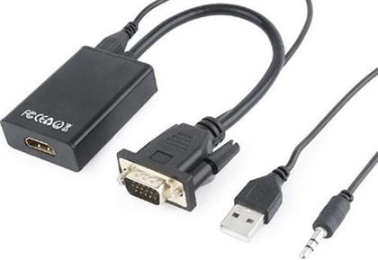 VGA TO HDMI ADAPTER CABLE 0.15M BLACK (A-VGA-HDMI-01) CABLEXPERT από το PUBLIC
