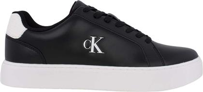 ΑΝΔΡΙΚΑ ΔΕΡΜΑΤΙΝΑ SNEAKERS YM0YM01447-0GM ΜΑΥΡΑ CALVIN KLEIN