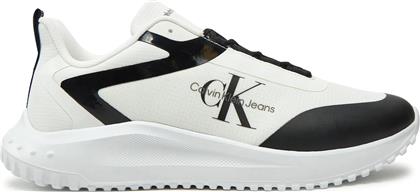 ΑΝΔΡΙΚΑ SNEAKERS YM0YM01439-01W ΛΕΥΚΟ ΜΑΥΡΟ CALVIN KLEIN
