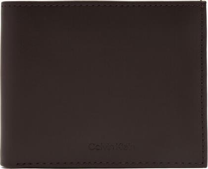 ΑΝΔΡΙΚΟ ΠΟΡΤΟΦΟΛΙ CK PREMIUM BIFOLD 5CC W/COIN K50K512923 ΚΑΦΕ CALVIN KLEIN