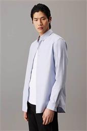 ΑΝΔΡΙΚΟ ΠΟΥΚΑΜΙΣΟ OXFORD BUTTON DOWN ΜΕ ΚΕΝΤΗΜΕΝΟ LOGO REGULAR FIT - K10K113614 ΜΠΛΕ ΑΝΟΙΧΤΟ CALVIN KLEIN