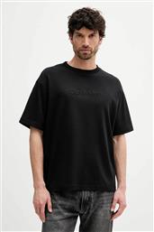 ΑΝΔΡΙΚΟ T-SHIRT ΜΕ ΑΝΑΓΛΥΦΟ ΛΟΓΟΤΥΠΟ RELAXED FIT - LV04LC206G ΜΑΥΡΟ CALVIN KLEIN