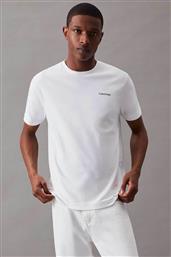 ΑΝΔΡΙΚΟ T-SHIRT ΜΕ LOGO PRINT REGULAR FIT - K10K109894 ΛΕΥΚΟ CALVIN KLEIN