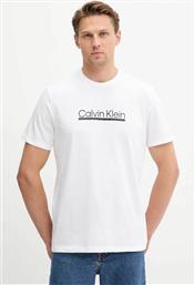 ΑΝΔΡΙΚΟ T-SHIRT ΜΕ LOGO PRINT REGULAR FIT - LV04RC852G ΛΕΥΚΟ CALVIN KLEIN