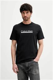 ΑΝΔΡΙΚΟ T-SHIRT ΜΕ LOGO PRINT REGULAR FIT - LV04RC852G ΜΑΥΡΟ CALVIN KLEIN