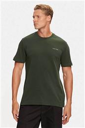 ΑΝΔΡΙΚΟ T-SHIRT ΜΟΝΟΧΡΩΜΟ ΜΕ LOGO REGULAR FIT ''INTERLOCK'' - K10K109894 ΠΡΑΣΙΝΟ CALVIN KLEIN