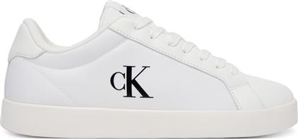 ΑΘΛΗΤΙΚΑ 3 CUPSOLE LACEUP PU MG YW0YW01781 ΛΕΥΚΟ CALVIN KLEIN
