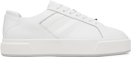 ΑΘΛΗΤΙΚΑ BASKET CUPS LACE UP LOGO TAPE YW0YW02007 ΛΕΥΚΟ CALVIN KLEIN