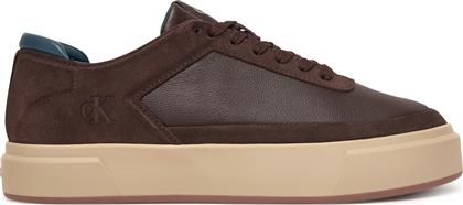 ΑΘΛΗΤΙΚΑ BASKET CUPSOLE LACEUP LTH-NU YM0YM01354 ΚΑΦΕ CALVIN KLEIN