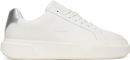ΑΘΛΗΤΙΚΑ CHUNKY CUPSOLE LACE UP LTH MET YW0YW01948 ΛΕΥΚΟ CALVIN KLEIN