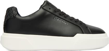 ΑΘΛΗΤΙΚΑ CHUNKY CUPSOLE LACEUP LTH BT AOP YW0YW02036 ΜΑΥΡΟ CALVIN KLEIN