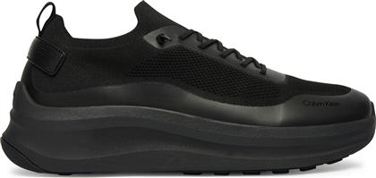 ΑΘΛΗΤΙΚΑ CHUNKY RUNNER LACE UP SOCK KNIT YM0YM01457 ΜΑΥΡΟ CALVIN KLEIN